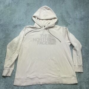 The North Face Hoodie Women's L Pink Half Dome Pullover Outdoor Drawstring *SPOT